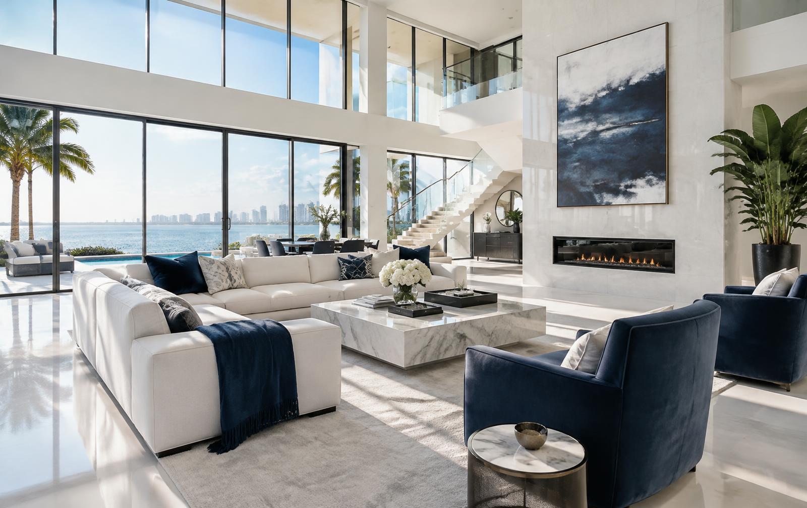 Spotless luxury living room