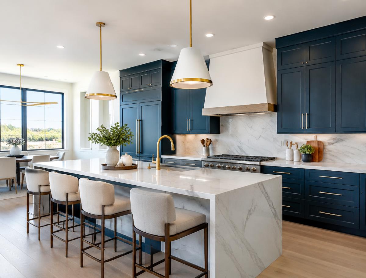 Gleaming clean luxury kitchen